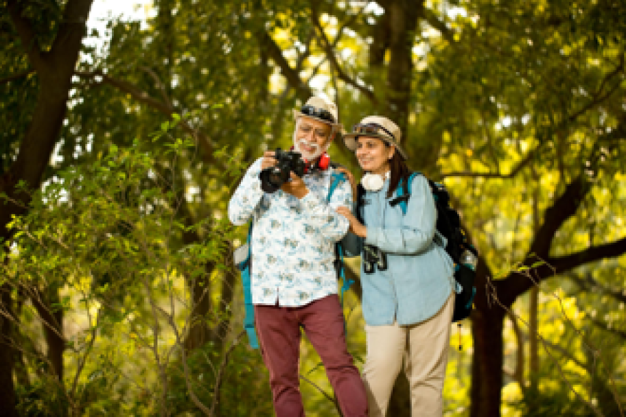Family enjoying clear vision