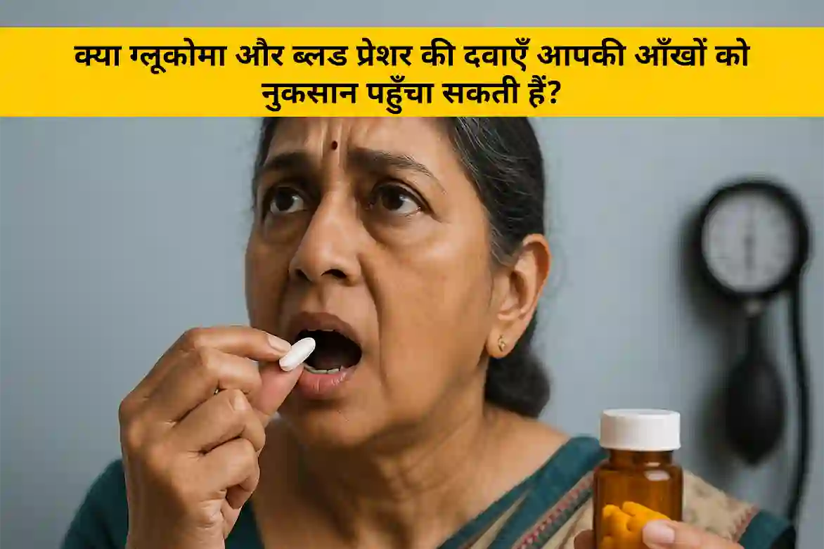 ग्लूकोमा और ब्लड प्रेशर क्या दवाएँ आपकी आँखों को नुकसान पहुँचा सकती हैं