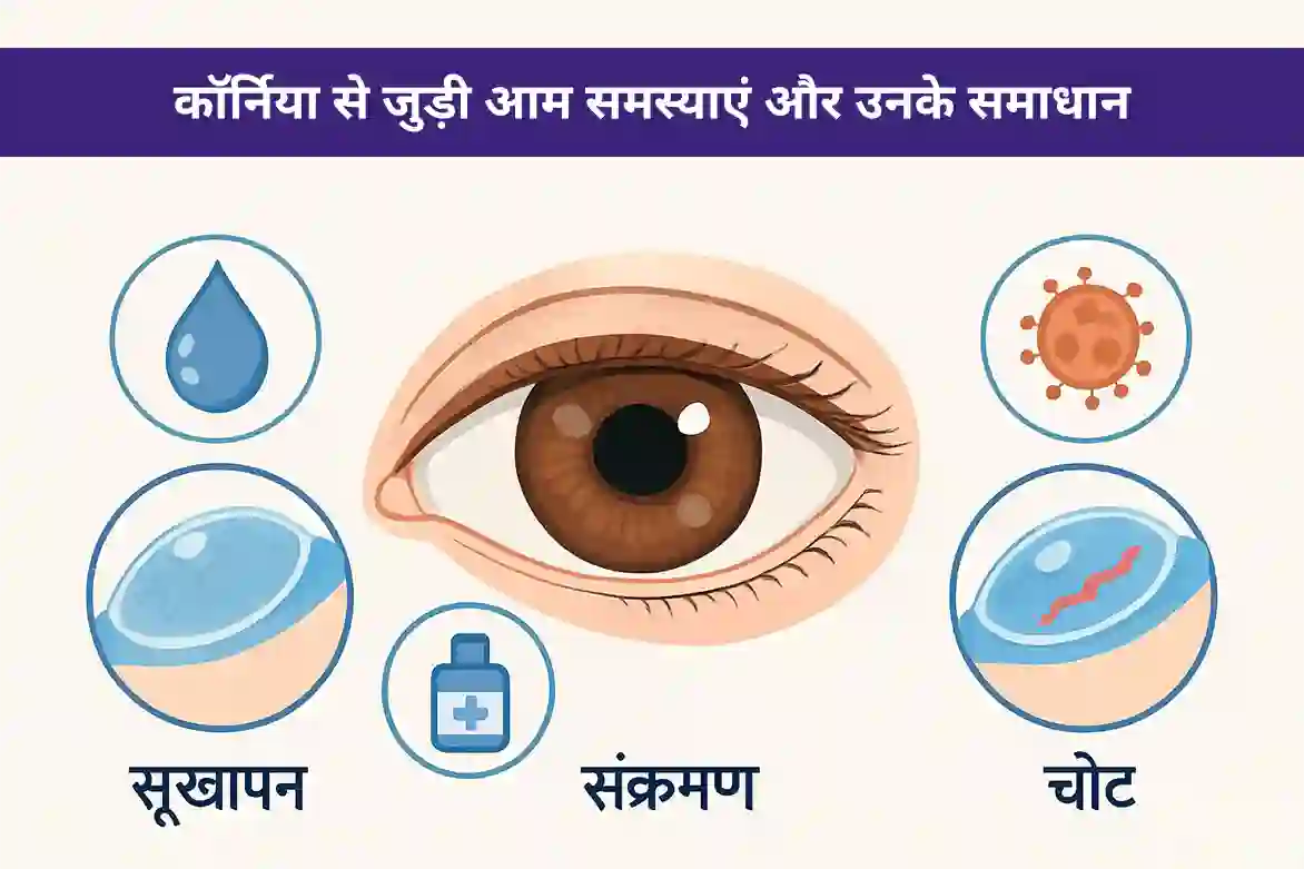 कॉर्निया की आम समस्याएं और उनके समाधान